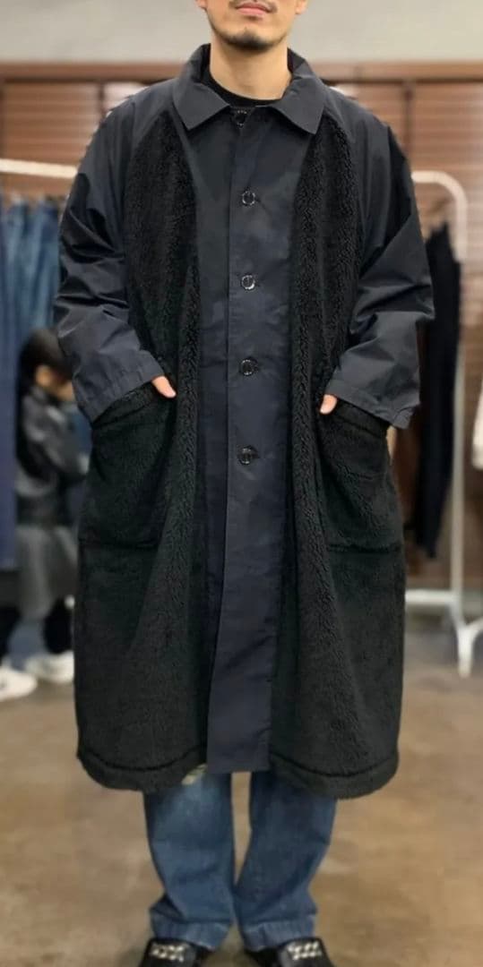 HUNIT エイチユニット　ナイロン×ボア スウィッチングコート