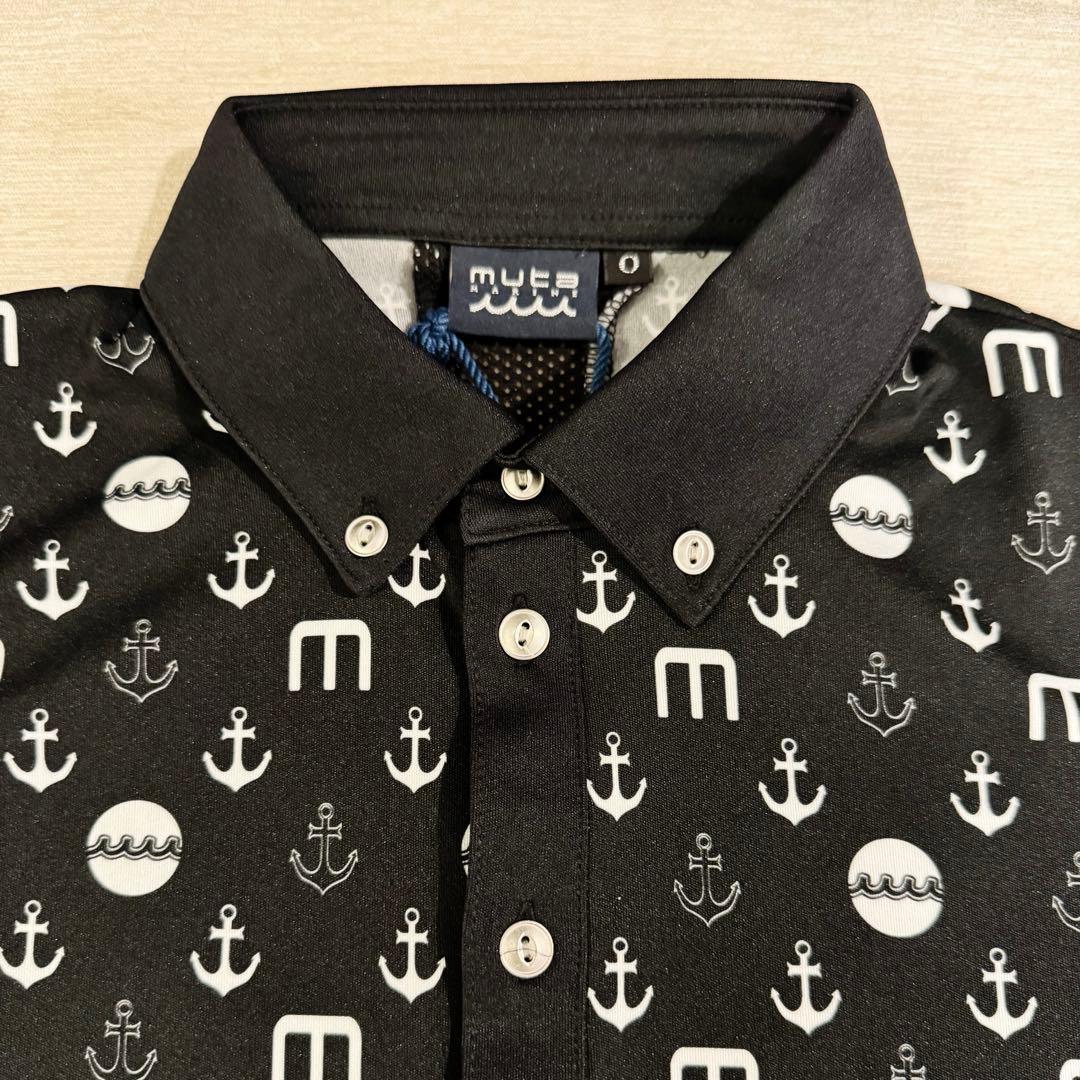 【新品】muta MARINEロゴデザイン ポロシャツ Mサイズ相当