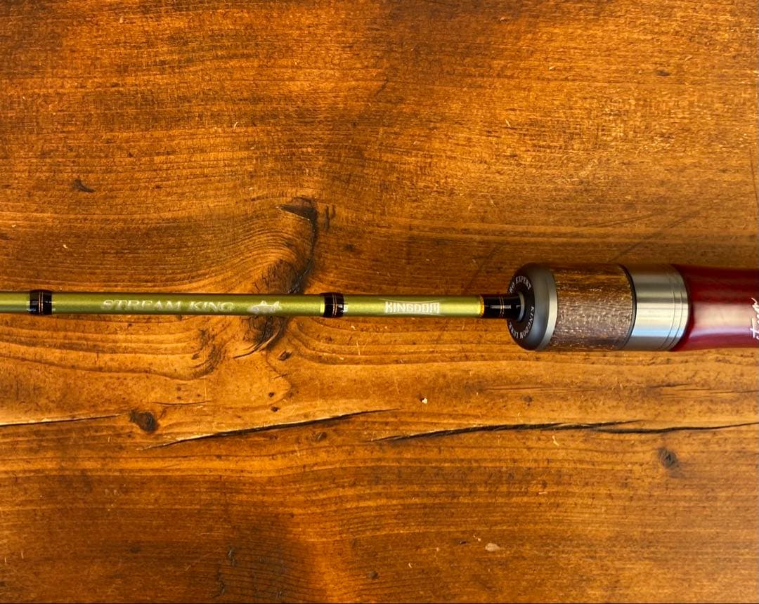 トラウトロッド　4ft7inch ウッドグリップ　パックロッド　天然木　渓流釣り