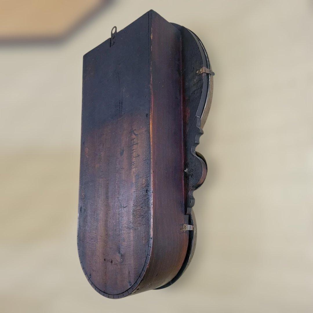 精工舎 掛時計 張り四ツ丸達磨 真鍮枠 明治45年～大正元年頃 ボンボン時計