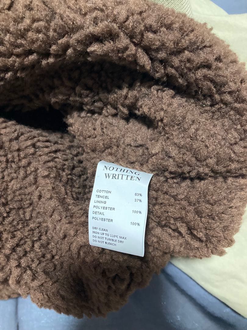 nothing written Maisonベージュフライトジャケット ファー襟 - メルカリ