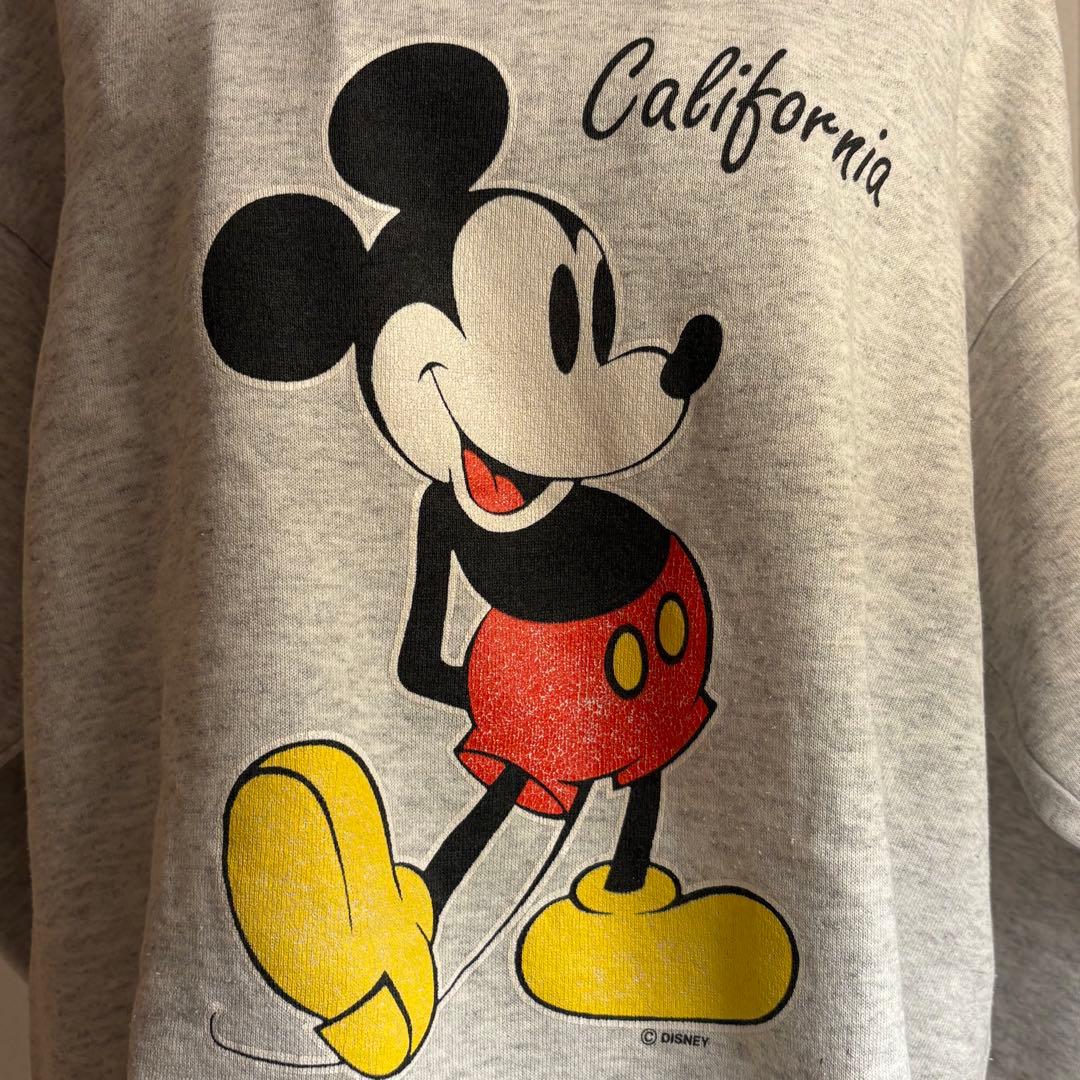 レア80s ミッキーマウス ヴィンテージスエット カレッジ アメリカ製