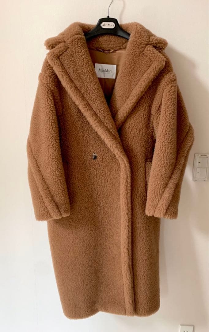 正規品◾️MaxMara マックスマーラ テディベアアイコンコート キャメル