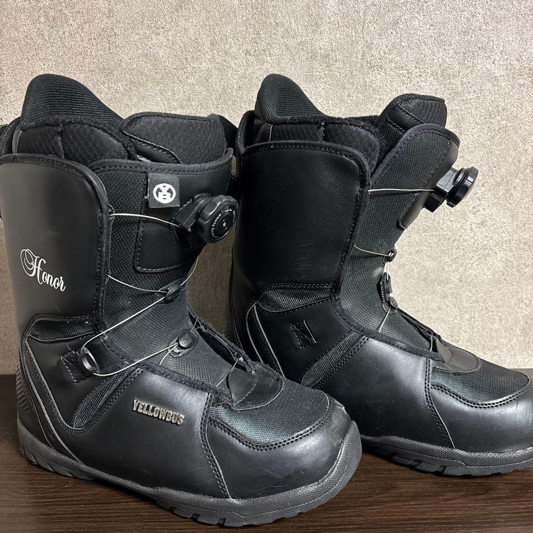 YELLOWBUS Honorスノーボードブーツ ブラック 27cm BOA