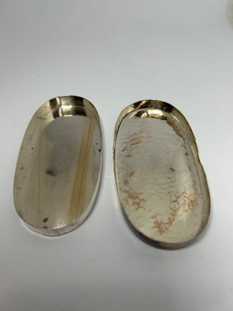 銀製　三越 Mitsukoshi 携帯灰皿 小物入れ 槌目加工 34g