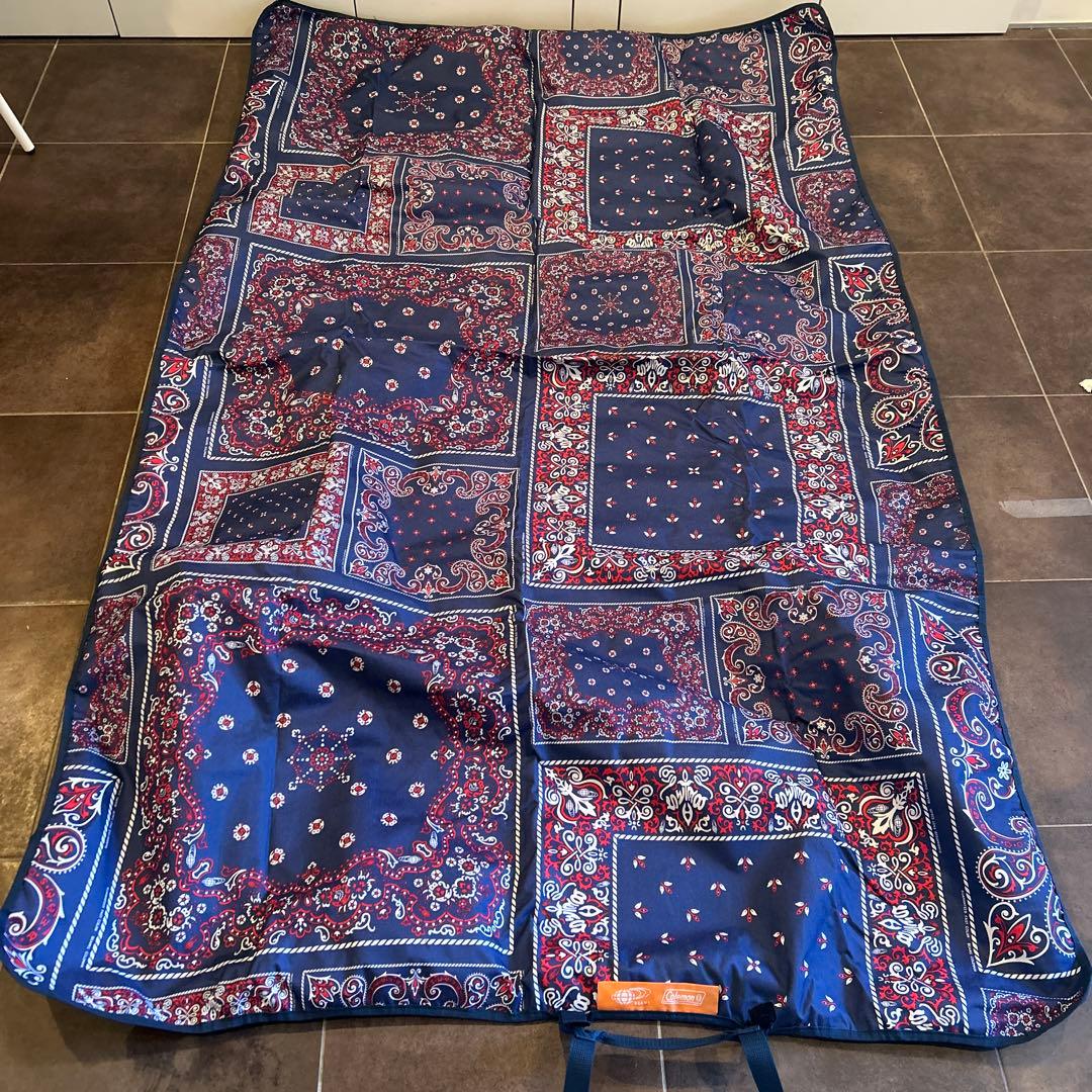 Coleman×ビームス バンダナ柄 アームチェア2脚 同柄シート 計3点セット