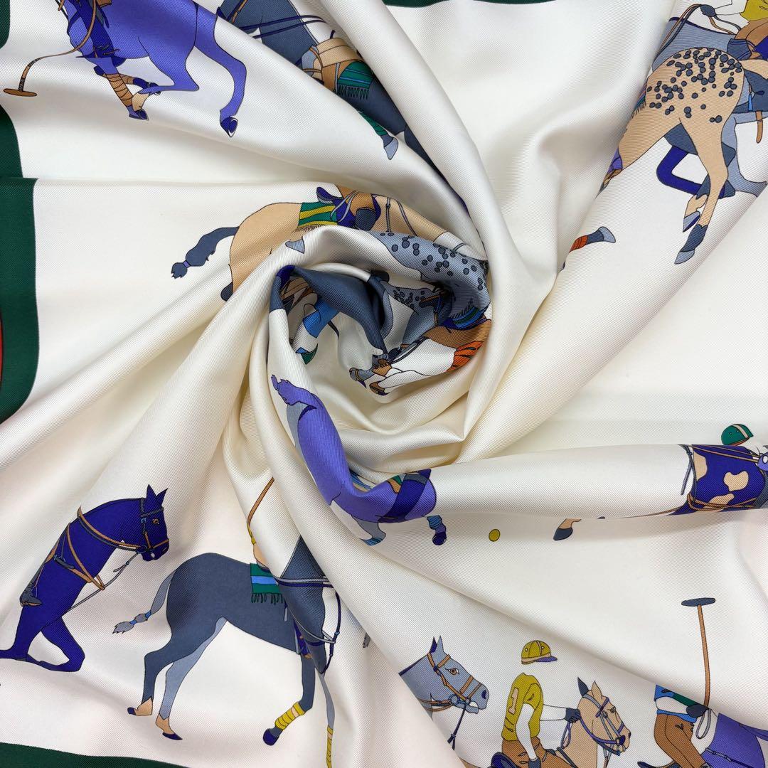 ♡美品♡ グッチ スカーフ 馬柄 大判 シルク100％