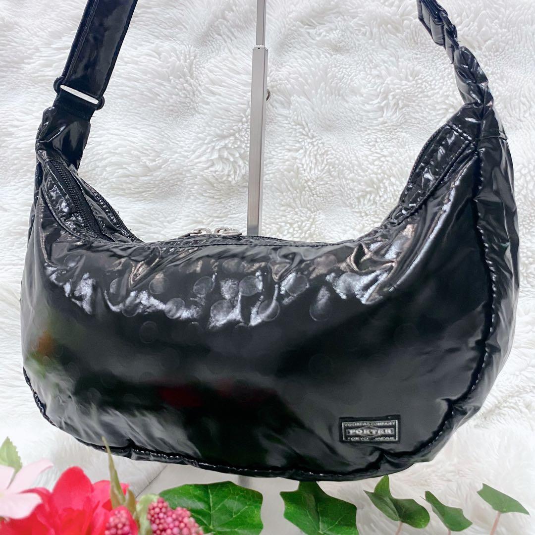 廃盤】ポーターガール ボンボン ショルダーバッグ ハーフムーン