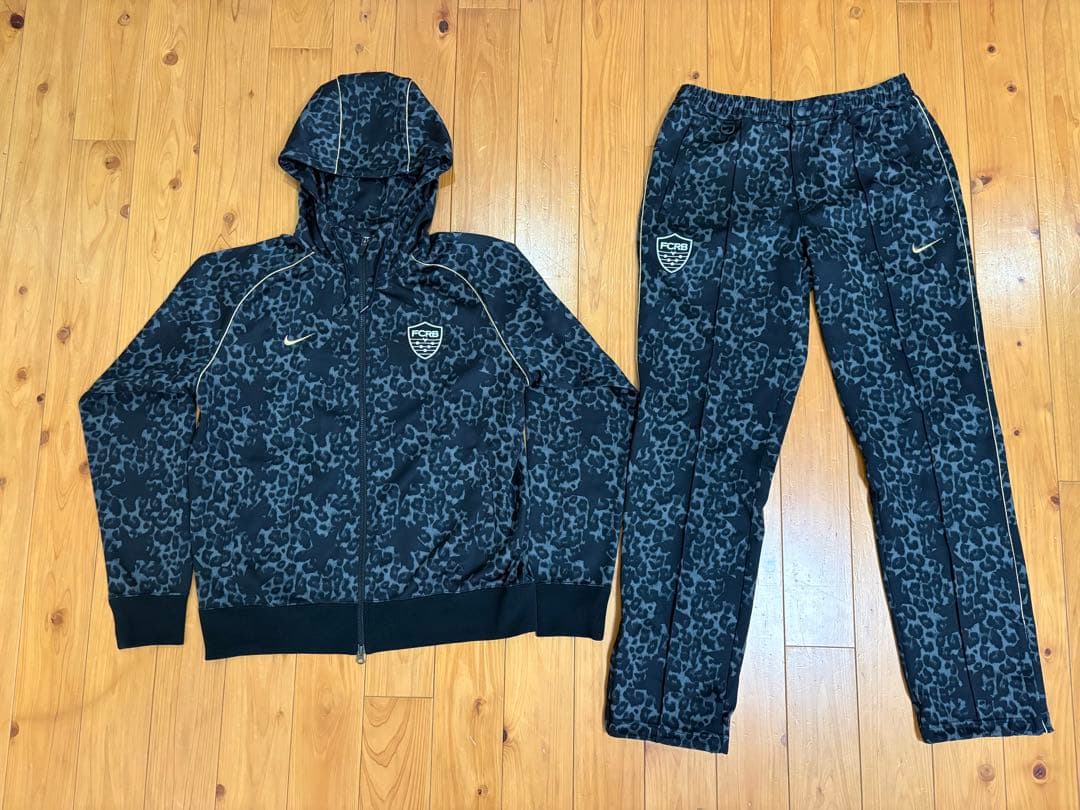 F.C.R.B.×NIKEレオパード柄 セットアップ XL ジャージ - メルカリ