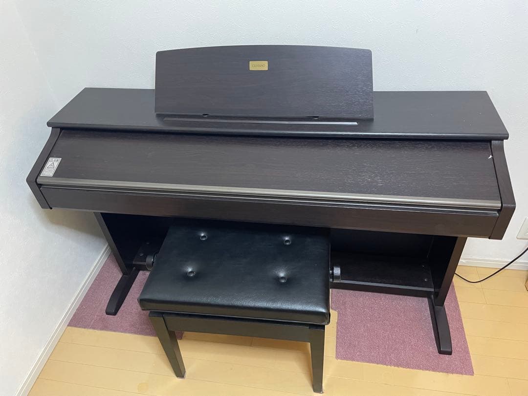 CELVIANO デジタルピアノ ダークブラウン 椅子付き