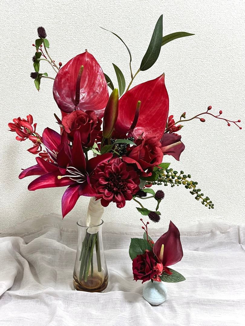 アーティフィシャルフラワー ブーケ&ブートニア