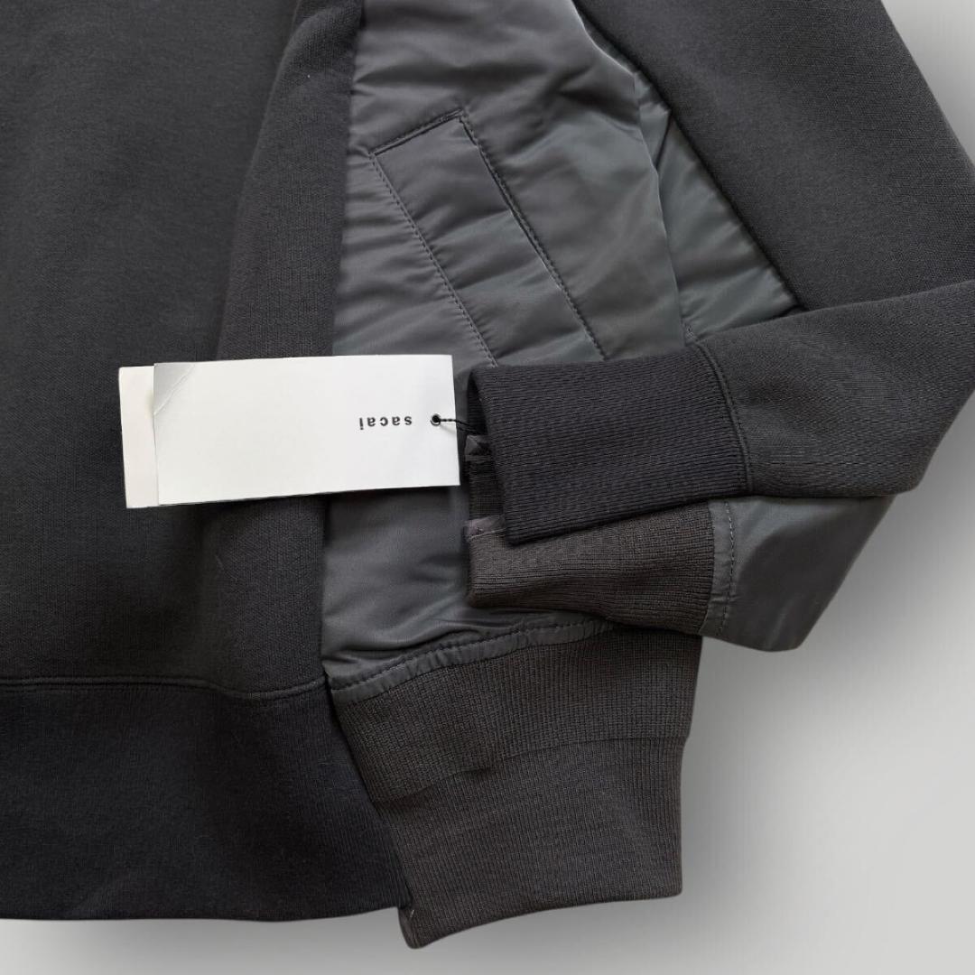 [タグ付 未使用品] sacai ドッキング スウェット グレー