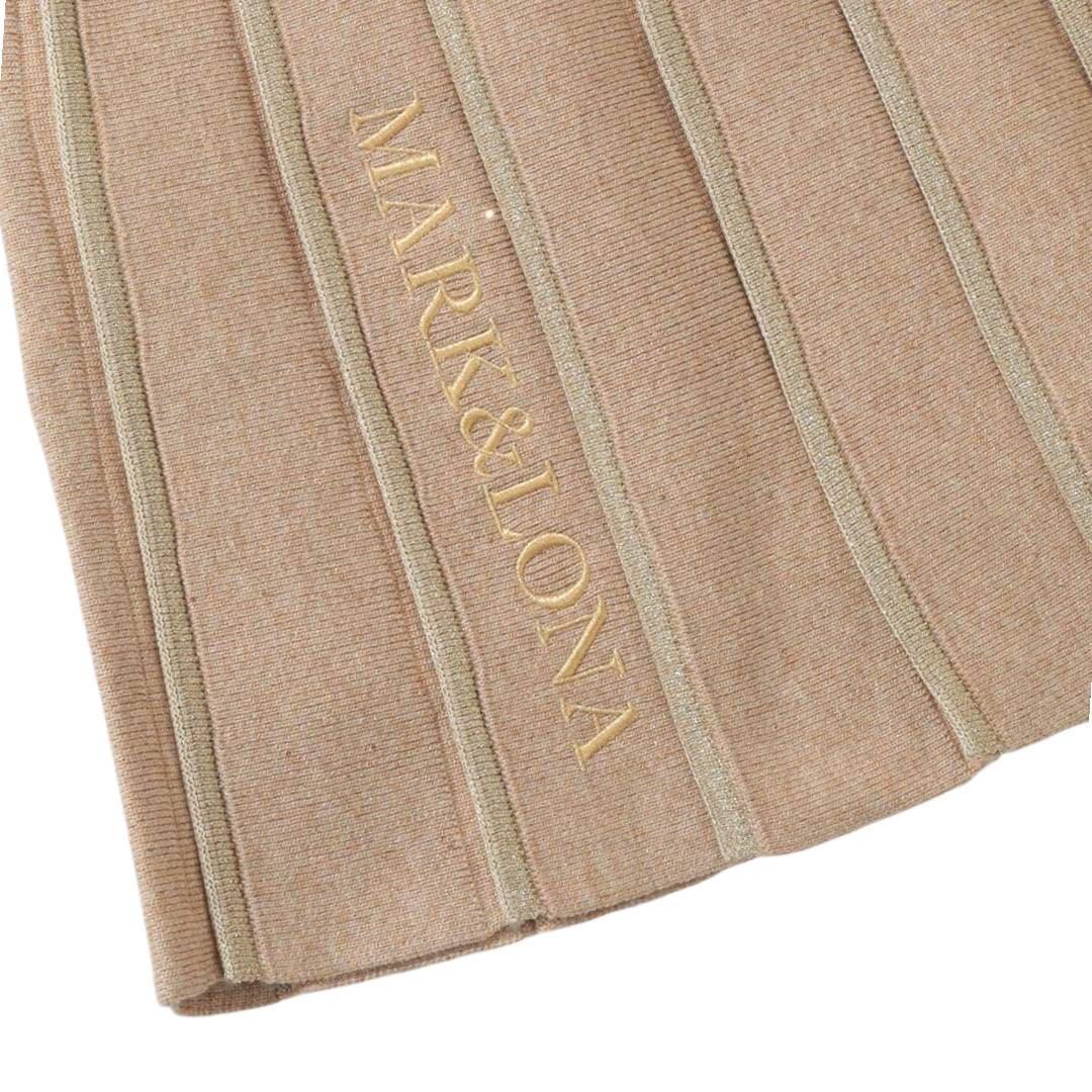 MARK&LONA M プリーツスカートマーク＆ロナスカート 2024ラメニット