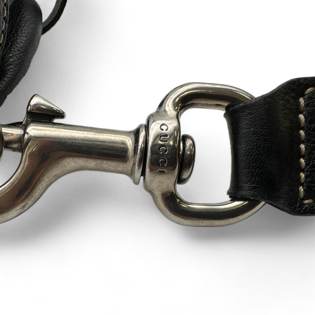 美品✨GUCCI 1436 ボディバッグ レザー ブラック