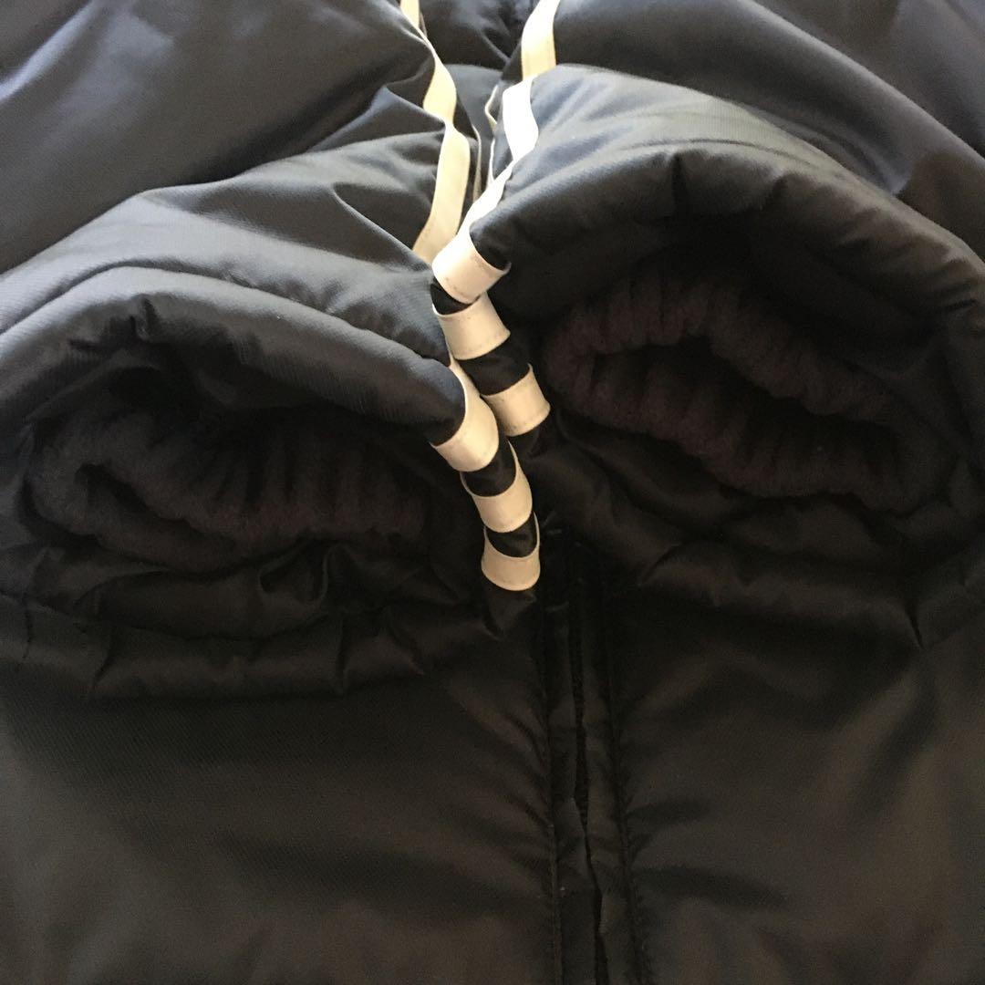 adidas リヴァプール パデッドジャケット 中綿ハーフ丈 襟袖フリース 防寒