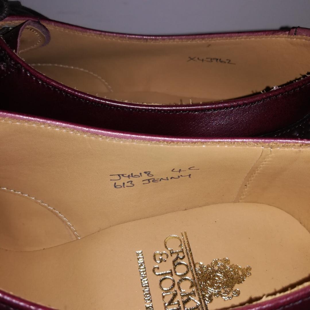 c1036 新品同様 クロケット&ジョーンズ Jenny ウイングチップ 4C