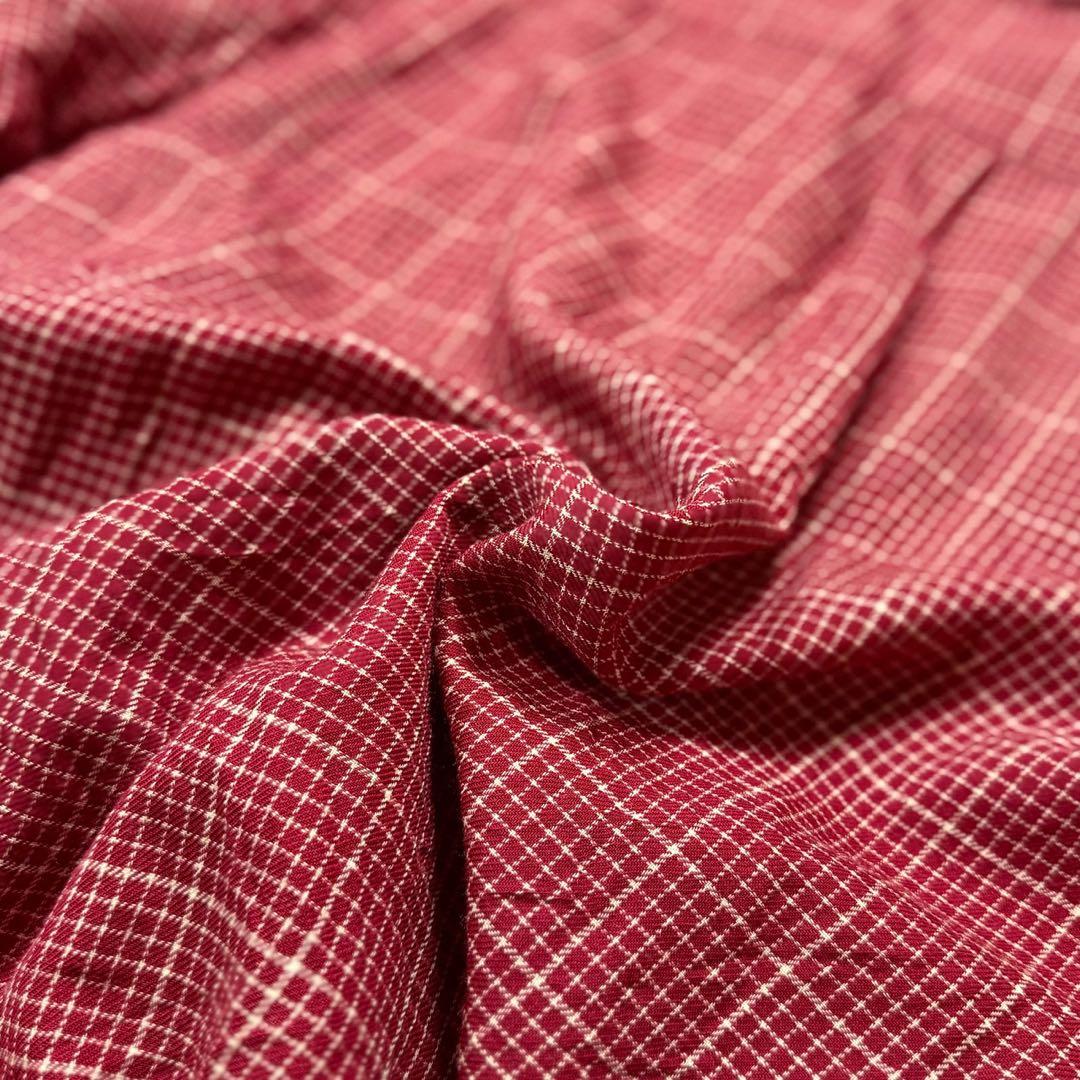 《98SS》Y's for men ウール オープンカラーシャツ 開襟 チェック