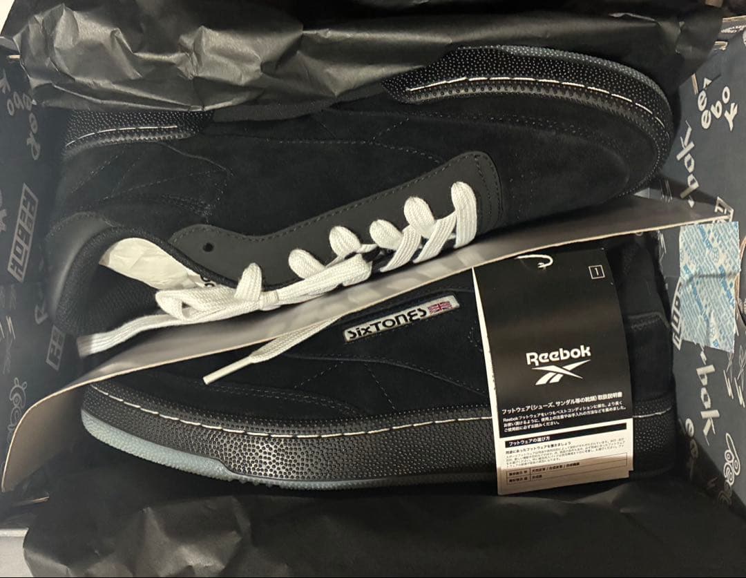 24.5cm Reebok SixTONES Club C 85 ブラック