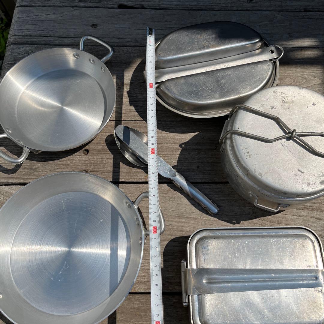 スペシャル！ヴィンテージ軍物メスティン、鍋キャンプセット　チェコ軍メスティン抜き