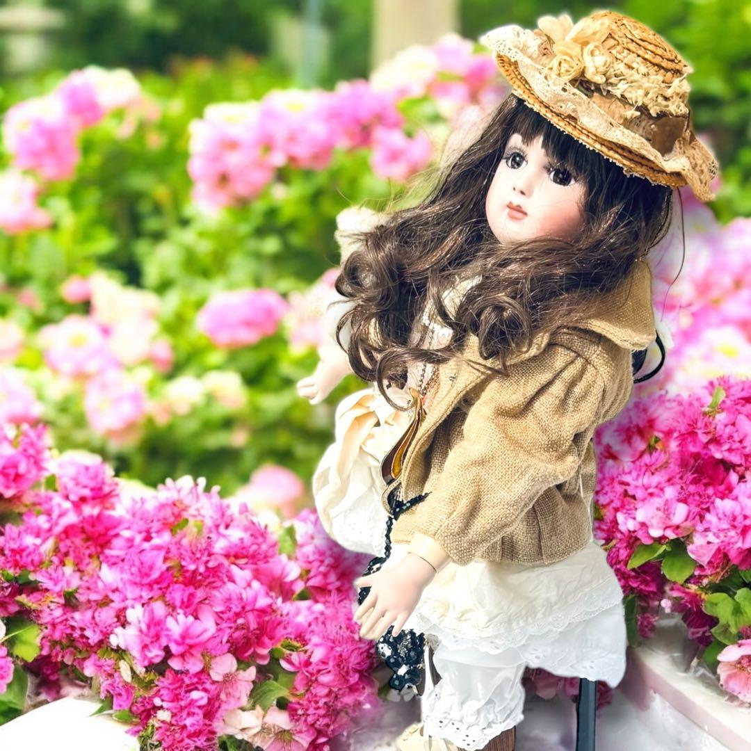 ビスクドール ジュモー トロピカルアイ リプロ ワドレス 帽子