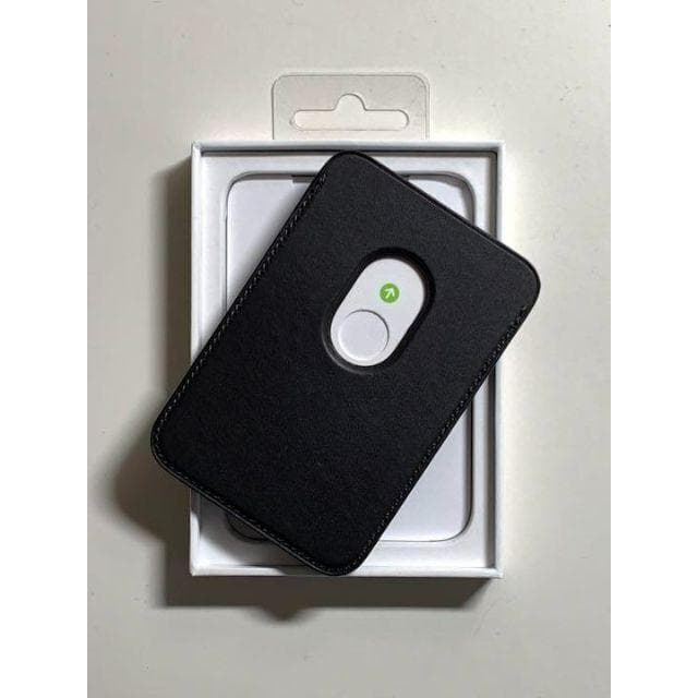 【新品・箱なし】純正MagSafe対応 iPhoneレザーウォレット・ブラック①