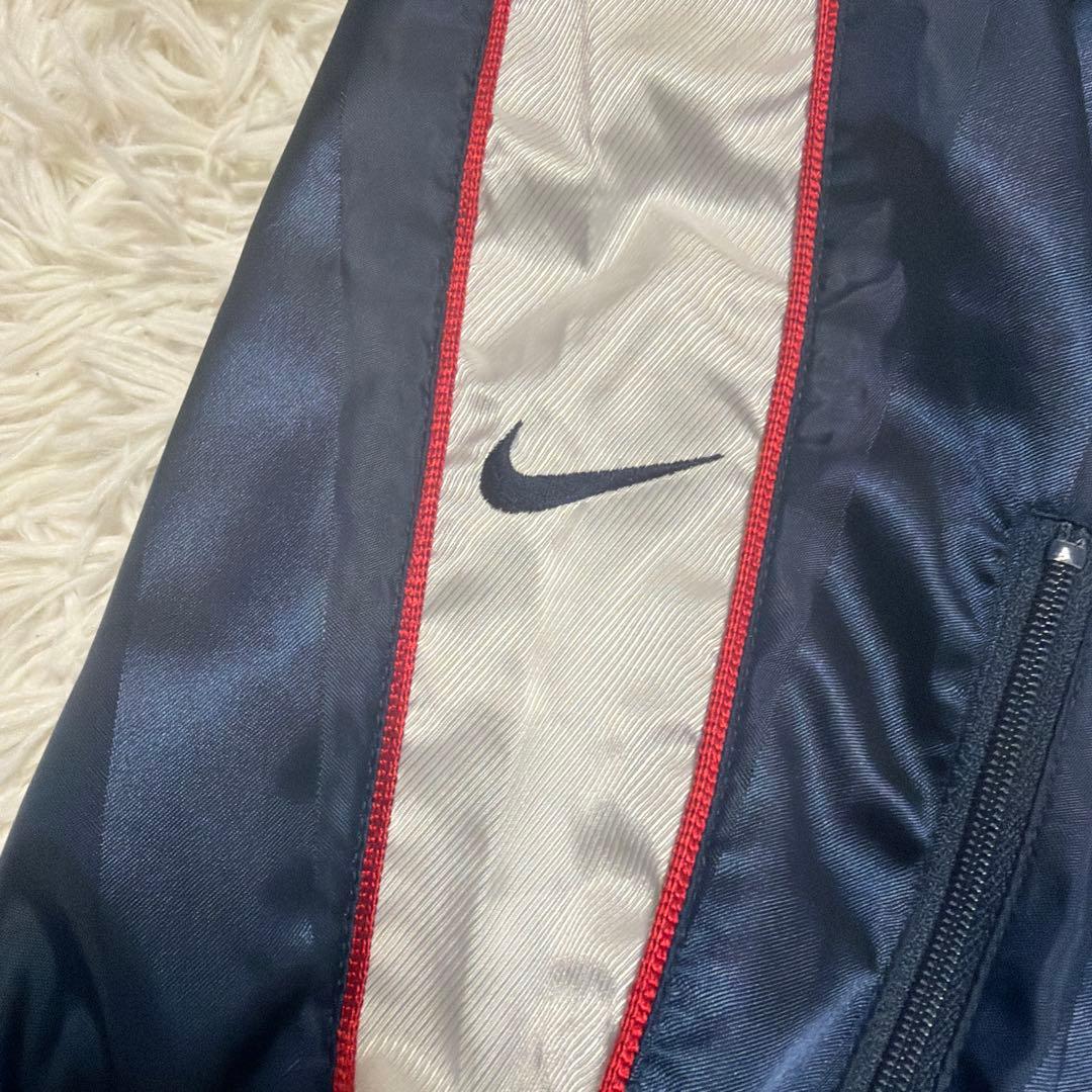 NIKEナイキ　ナイロン　セットアップ　ネイビー　メンズXL ウィンブレ　ピステ