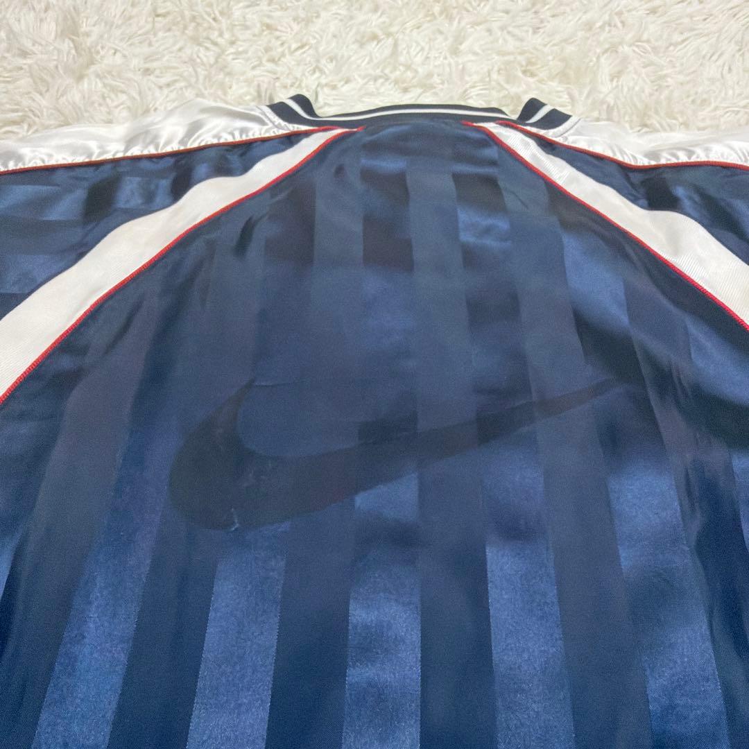 NIKEナイキ　ナイロン　セットアップ　ネイビー　メンズXL ウィンブレ　ピステ