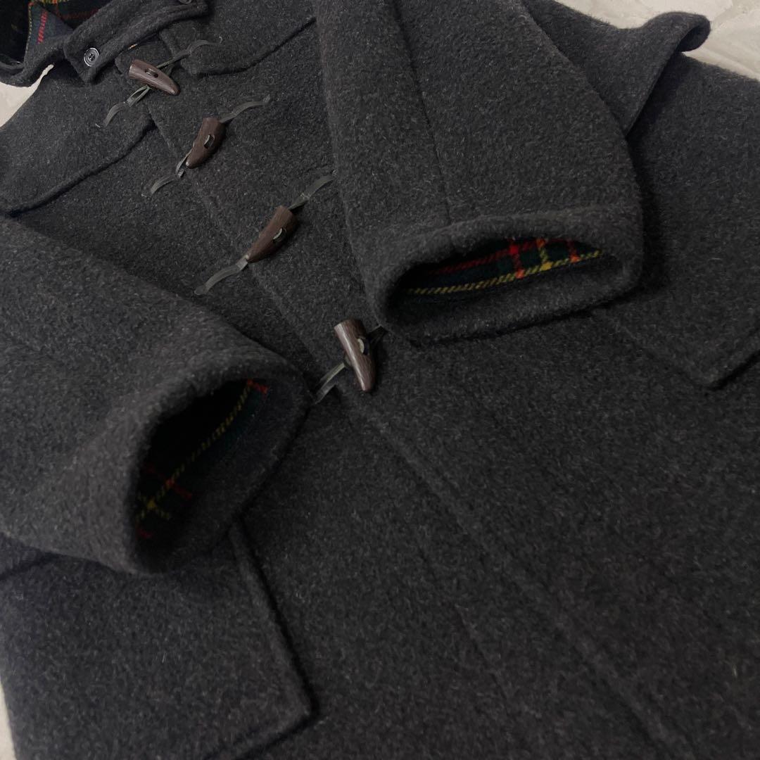 グローバーオール gloverall 英国製 チェック ダッフルコート 38