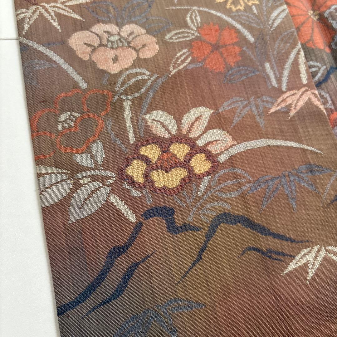 ねこねこ55様 AK-4748 絵羽紬 菱屋六右衛門 光沢ある紬 - メルカリ