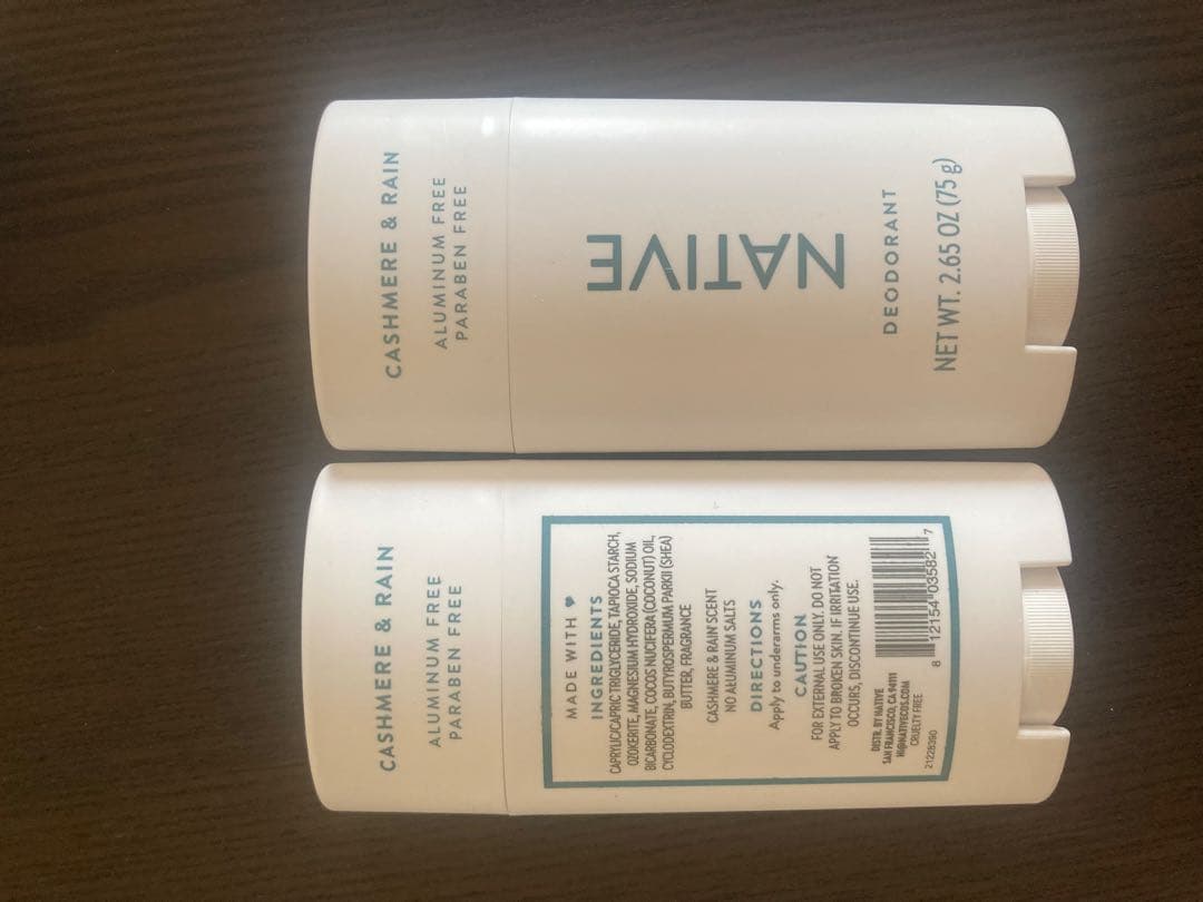 Native Cashmere Rain デオドラント75g×2個