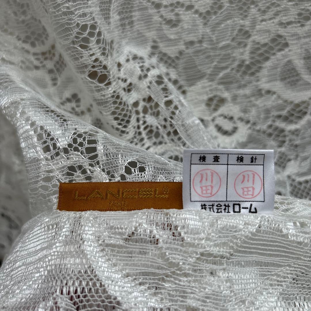 ランセル 花柄 総レース テーブルクロス 撥水加工 ロゴ 140×180 日本製