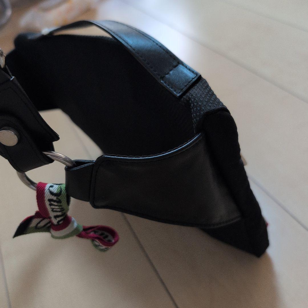 新品・タグ付】Orobianco メンズ ブラック ボディバッグ 保存袋付