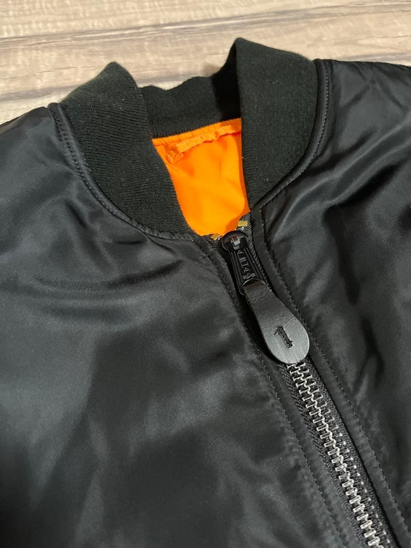 リバーシブル MA-1ジャケット ブラック/オレンジ xl - メルカリ