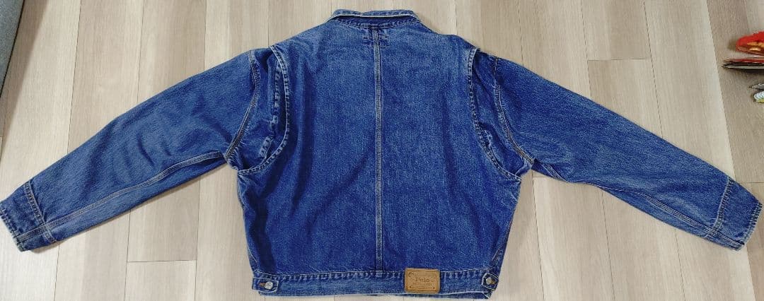 80’s ポロラルフローレン ▶デニムジャケット 2ndモデル XL 白タグ