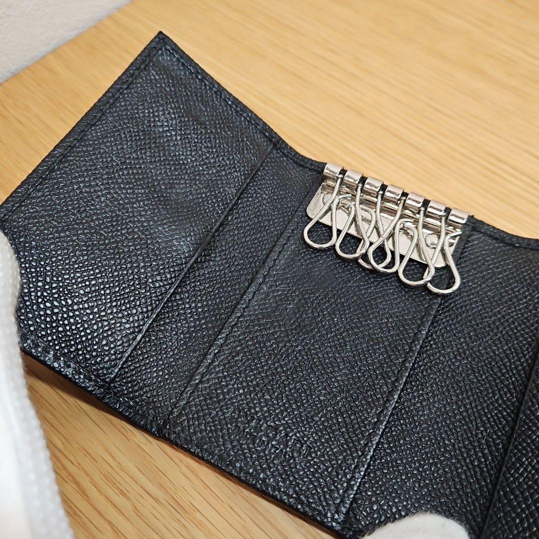 BVLGARI ブルガリ 6連キーケース 正規品 メンズ ブラック