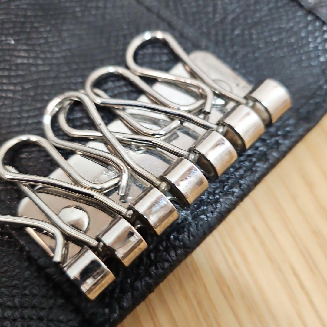 BVLGARI ブルガリ 6連キーケース 正規品 メンズ ブラック