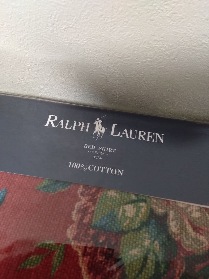ラルフローレン　ベッドスカート　ダブルベッド　花柄　D 135✕200　シーツ