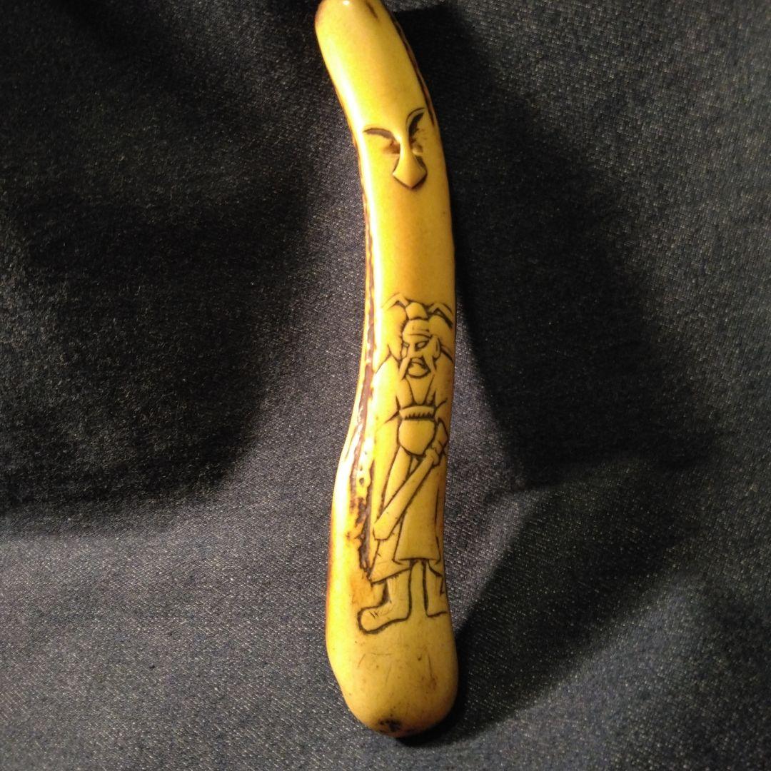 古い　キセル入れ　骨董 鹿の角