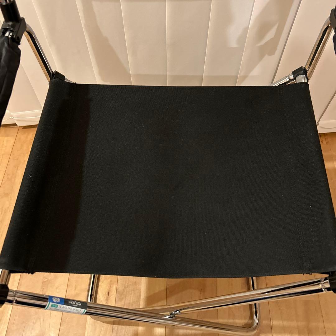 peak フォールディングディレクターズチェア　ブラック　二脚セット