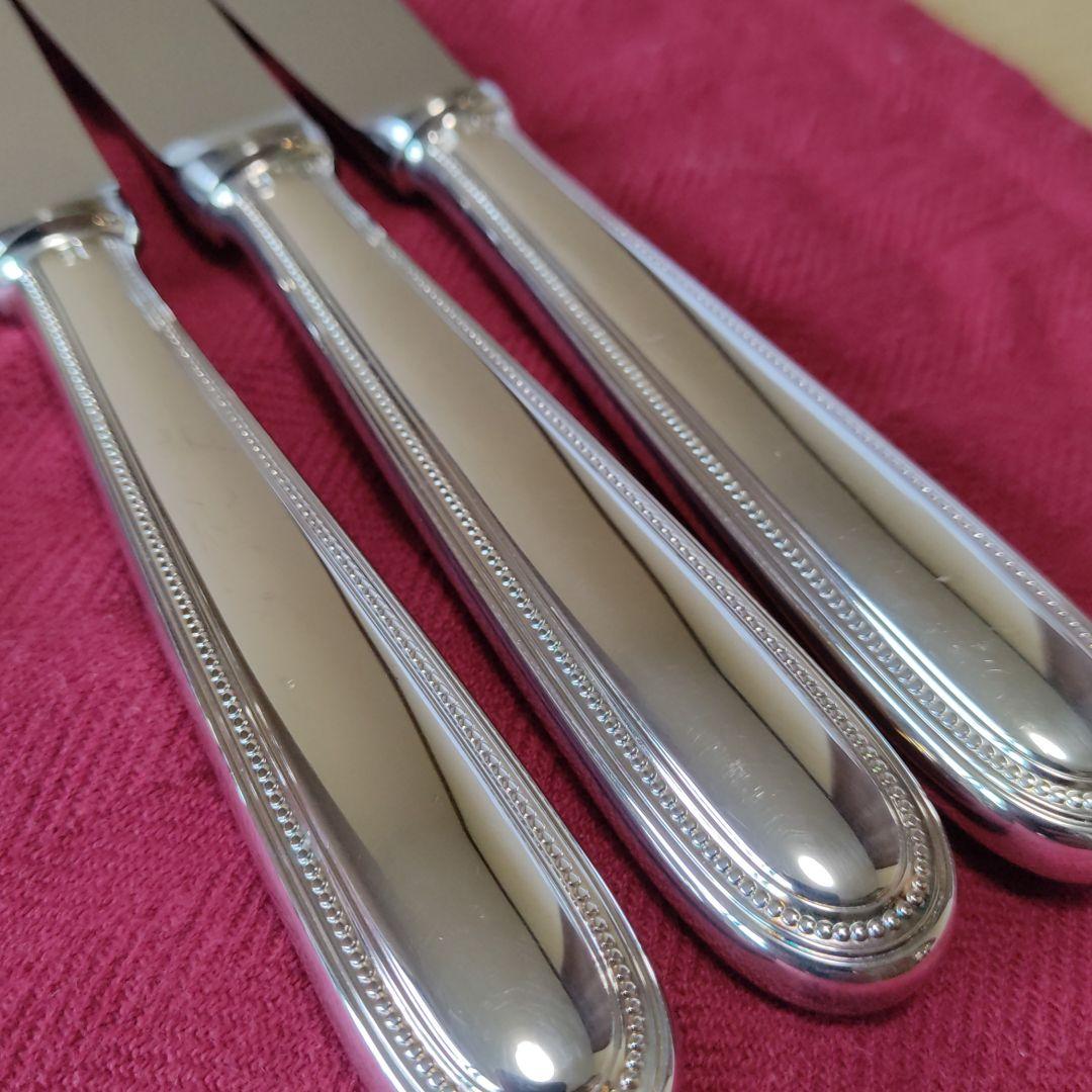 クリストフル パールシリーズ テーブルナイフ＆テーブルフォーク 5セット