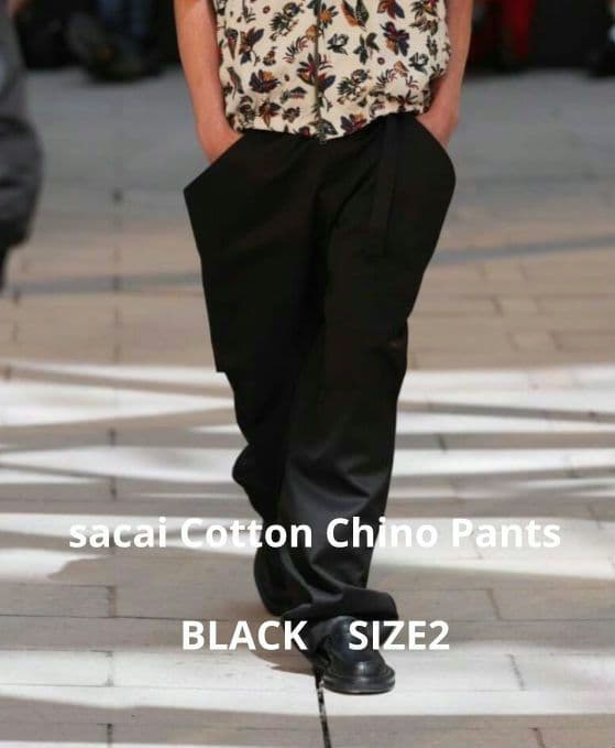 sacai Cotton Chino Pants ブラック 2 - メルカリ