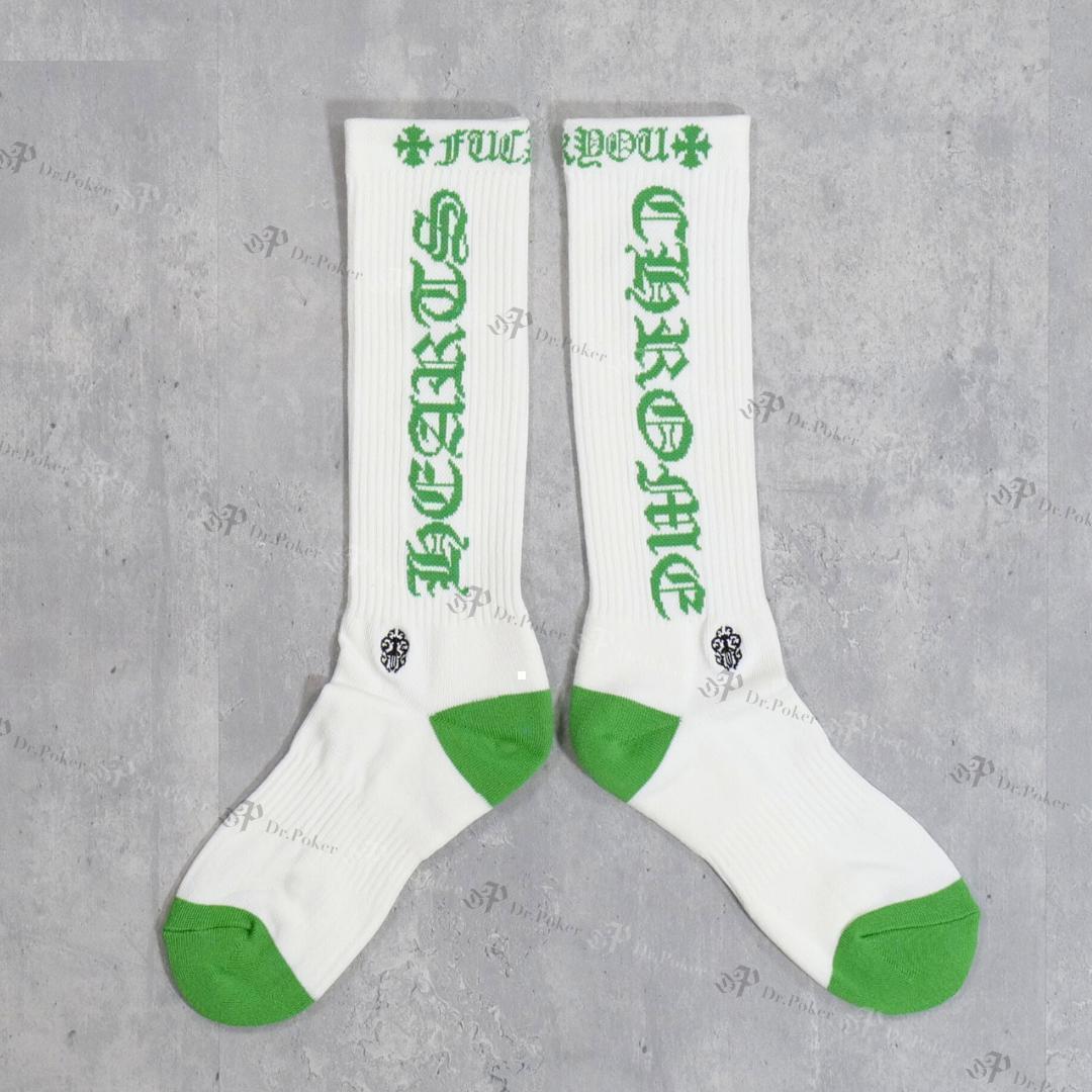 新品】 Chrome Hearts ダガー ソックス 靴下 緑色 M
