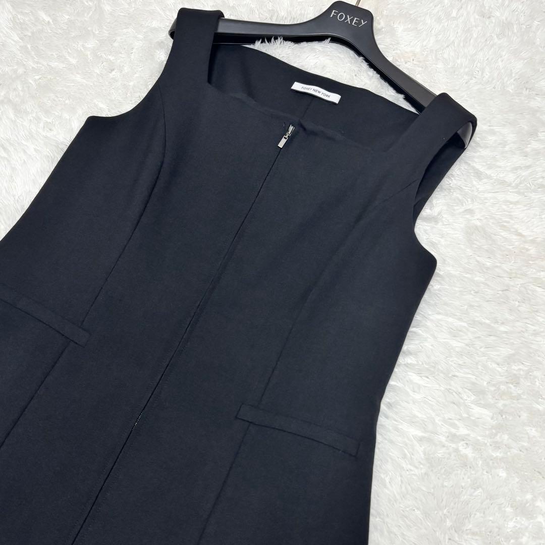 24年 FOXEY LOLA ワンピース 42サイズ　ジャンスカ　44846