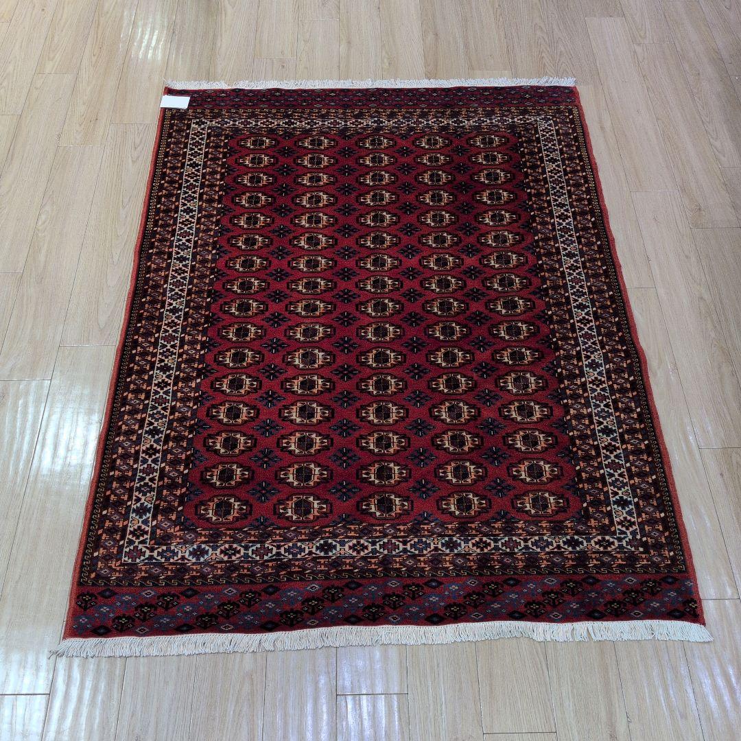 132x179cmパキスタン手織り絨毯(114)じゅうたん・マット・ペルシャ・