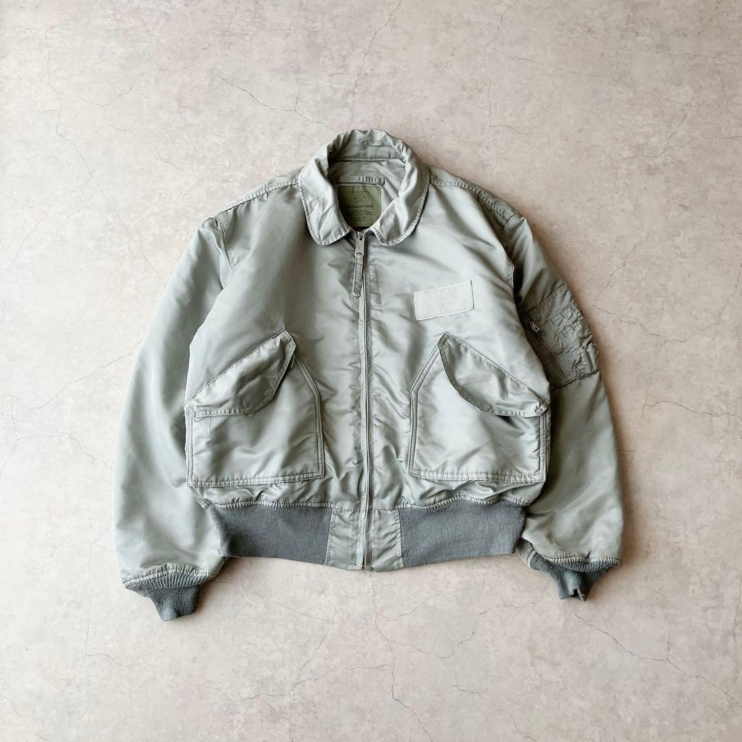 90s ALPHA USA製 CWU-45P フライトジャケット 希少シルバー - メルカリ