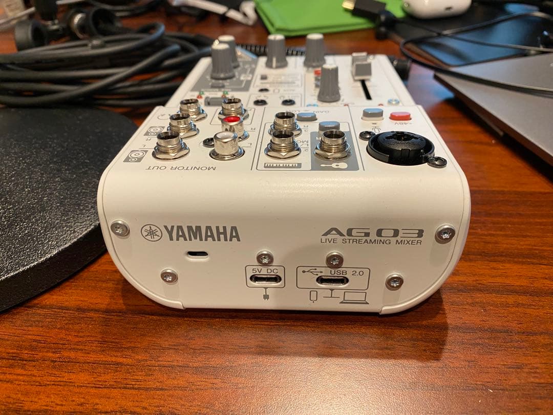 YAMAHA AG03MK2、YCM01マイク、ケーブル、マイクスタンドセット