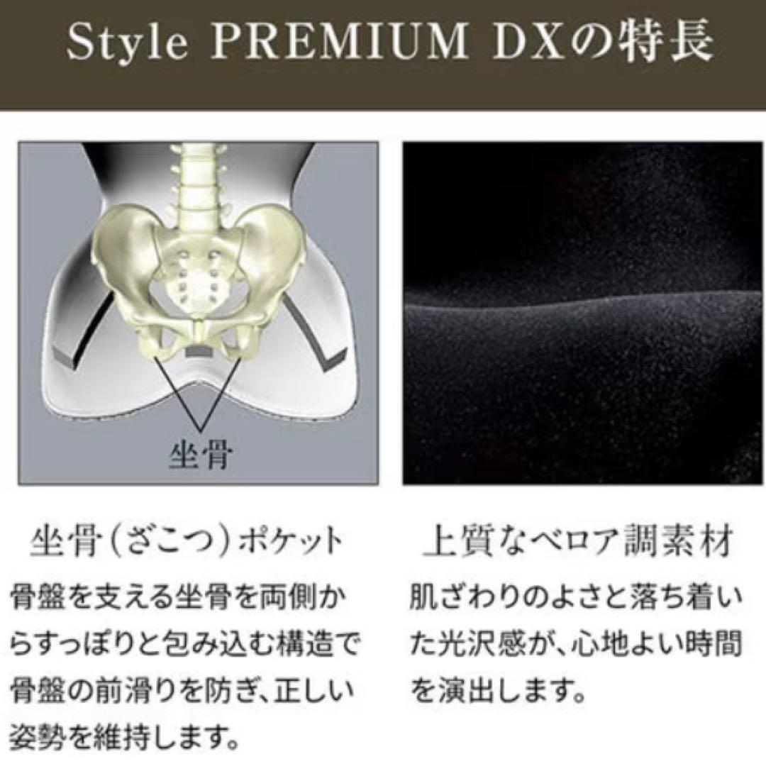 【新品】スタイル プレミアム デラックス 骨盤 姿勢 猫背 補正 座椅子 黒