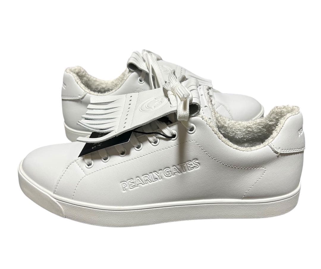 新品 パーリーゲイツ ゴルフシューズ キルトタン・ローカット メンズ 26.5㎝