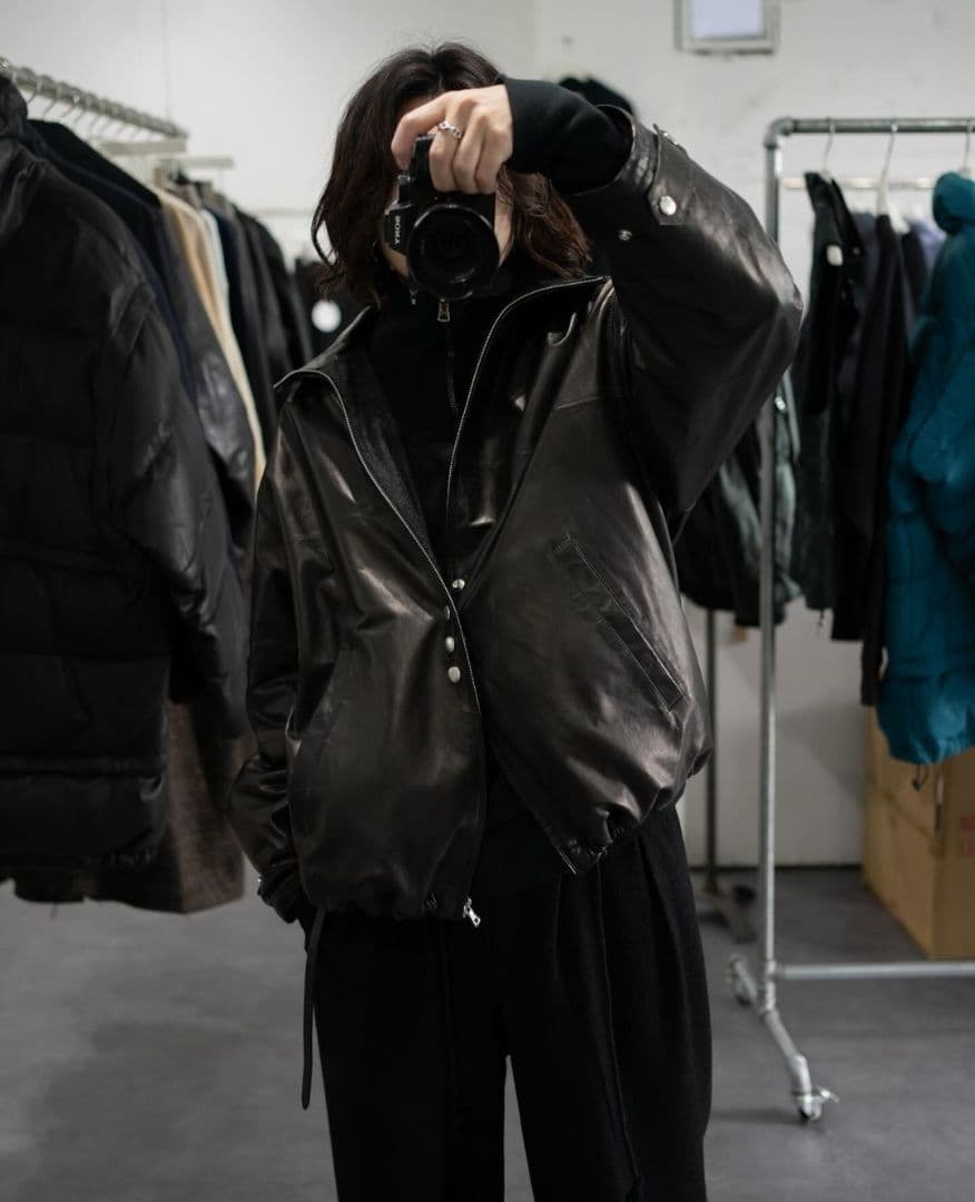 barbell object -ex- leather 3b jacket 新品 - メルカリ