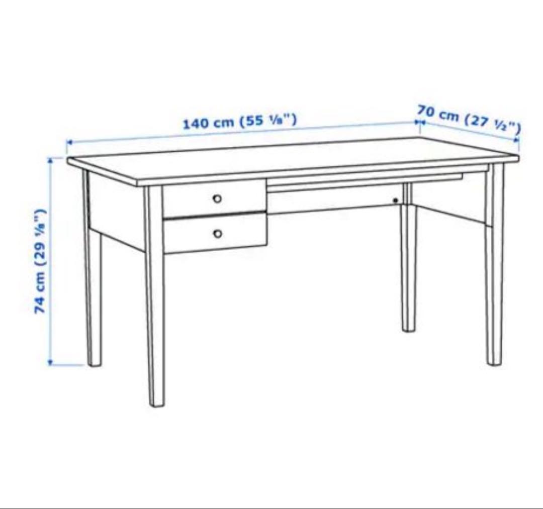 美品 IKEA ARKELSTORP アルケルストルプ デスク 140×70
